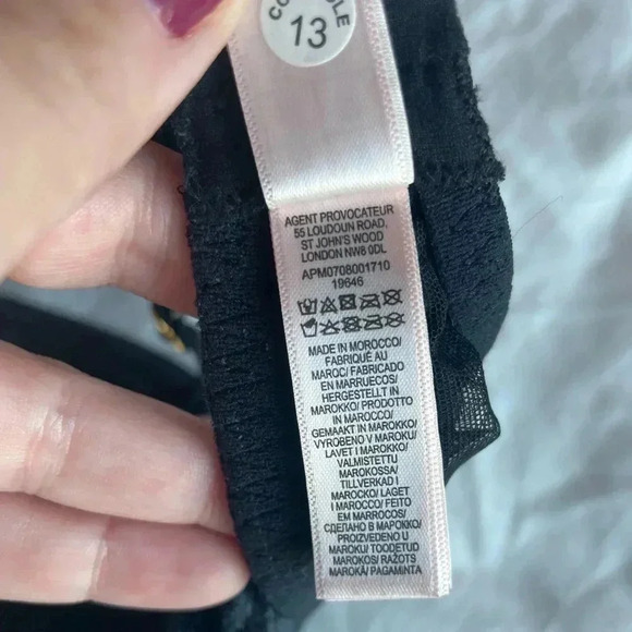 NWT Agent Provocateur “Kati” underwire velvet bra size 34E 🖤 - Picture 8 of 8